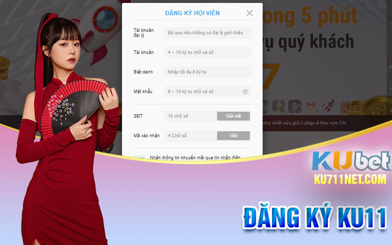 Hướng dẫn đăng ký tài khoản tại Ku711