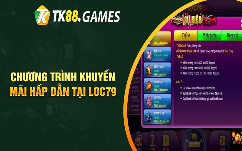 Chương trình khuyến mãi hấp dẫn tại Loc79